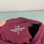 Load image into Gallery viewer, Vineyard Vines Boys' Vintage Whale Long-Sleeve Pocket T-Shirt Burgundy S 8-10
