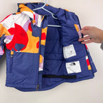 Load image into Gallery viewer, The North Face Kids' Freedom Insulated Ski Jacket Cave Blue Collage Shapes 2T NWT
