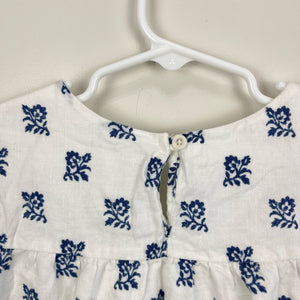 Gap Kids Blue & White Floral Tank Top Medium (8)