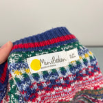Load image into Gallery viewer, Mini Boden Fair Isle Reindeer Sweater Multi Navy Rudolph 6-7
