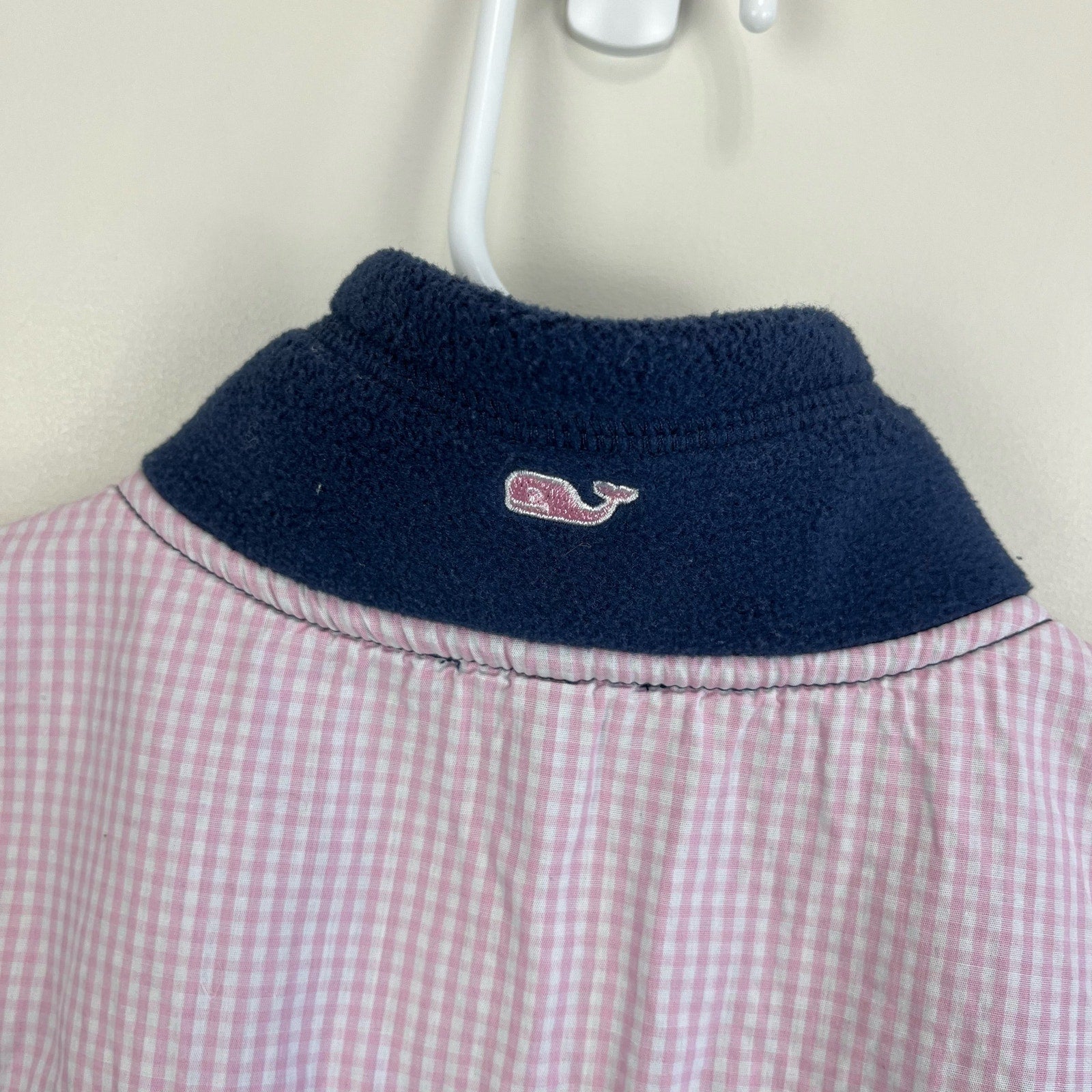 Vineyard Vines Girls Navy Blue Fleece Vest Medium 10-12