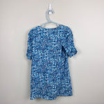 Load image into Gallery viewer, Lilly Pulitzer Girls Mini Belden Dress Cumulus Blue Blooming Together M 6-7
