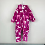 Load image into Gallery viewer, Hatley Fleece Cold Weather Baby Bundler Pink Animals 6-12 Months
