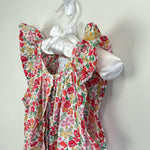 Load image into Gallery viewer, Jacadi Paris Floral Ruffle Romper 6
