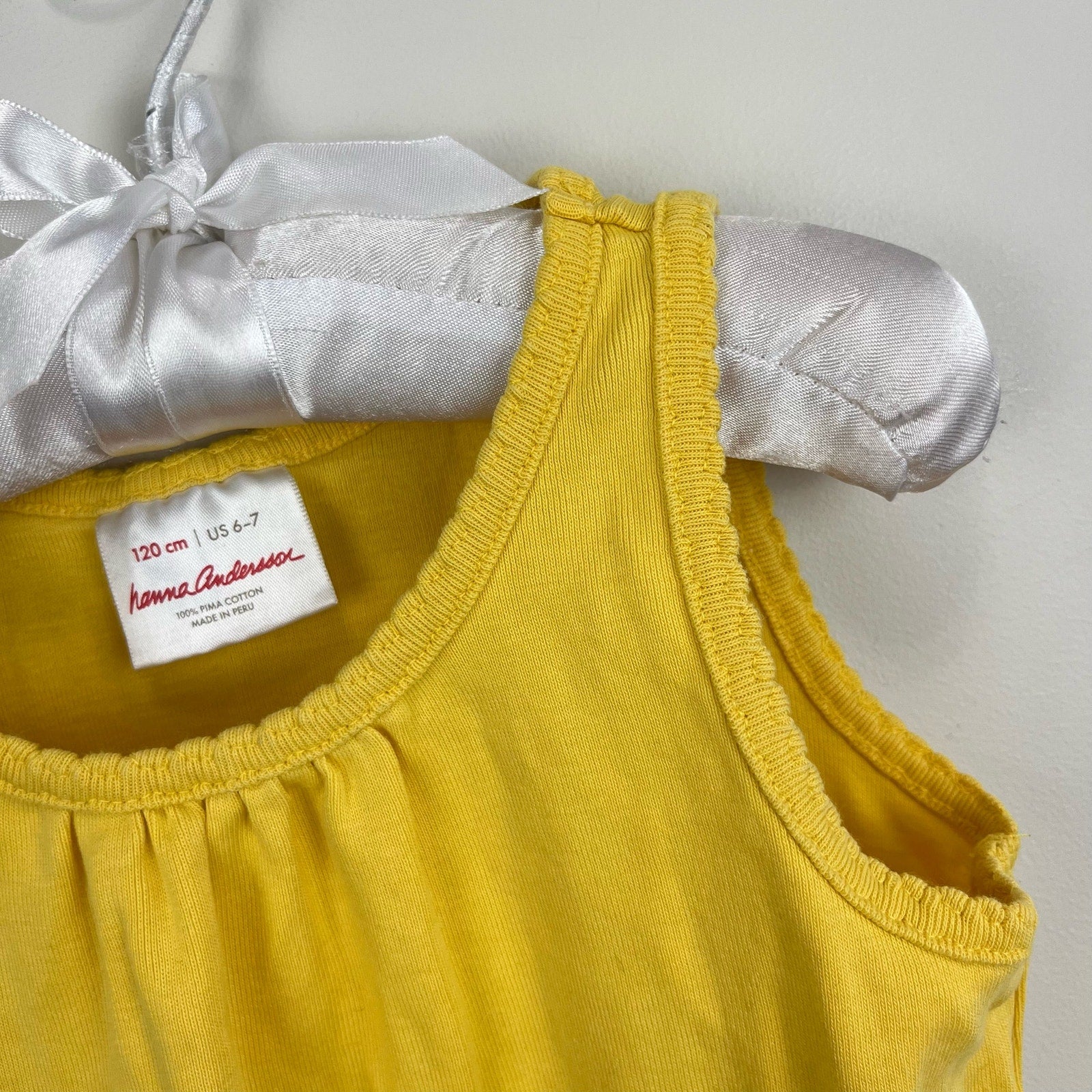 Hanna Andersson Bright Basics Tank Yellow 120 cm 6-7