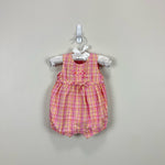 Load image into Gallery viewer, Vintage OshKosh B&#39;gosh Pink Plaid Bubble Romper 0-3 Months
