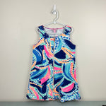 Load image into Gallery viewer, Lilly Pulitzer Girls Camryn Dress Multi Ocean Jewels L 8-10
