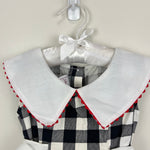 Load image into Gallery viewer, Vintage Sarah Kent Black and White Plaid Party Dress 4T USA
