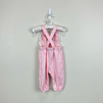 Load image into Gallery viewer, Vintage Carter's Soft Pink Bunny Cat Overalls 9 Months USA
