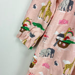 Load image into Gallery viewer, Mini Boden Printed Jersey Dress Provence Pink Dusty Animals 9-12 Months
