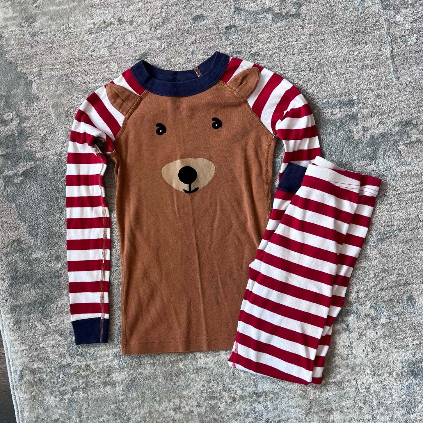 Hanna Andersson Reindeer Long John Pajamas 130 cm 8