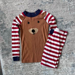 Load image into Gallery viewer, Hanna Andersson Reindeer Long John Pajamas 130 cm 8
