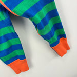 Load image into Gallery viewer, Hanna Andersson Blue Green Striped Pajamas 70 cm 6-12 Months
