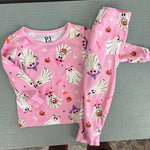 Load image into Gallery viewer, The Children's Place Pink Ghost Halloween Pajamas 12-18 Months
