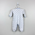Load image into Gallery viewer, Magnolia Baby White Blue Sailboat Footie 9 Months
