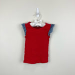 Load image into Gallery viewer, Gap Crochet Sleeve Tee Pepper Red 4T
