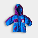 Load image into Gallery viewer, Vintage Skyline Hooded Winter Coat 18 Months
