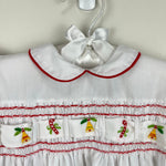 Load image into Gallery viewer, Vintage Hand Smocked by Imperial White Christmas Dress 4T
