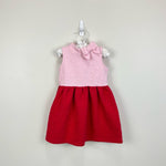 Load image into Gallery viewer, Janie and Jack Colorblocked Quilted Heart Dress 2T
