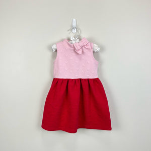 Janie and Jack Colorblocked Quilted Heart Dress 2T