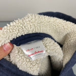 Load image into Gallery viewer, Hanna Andersson Sherpa Lined Hoodie Sweatshirt Navy Heather 110 cm 5T
