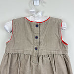 Load image into Gallery viewer, Mini Boden Tan Embroidered Animal Jumper Dress 12-18 Months
