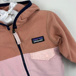 Load image into Gallery viewer, Patagonia Baby Micro D Snap-T Hooded Fleece Jacket Mallow Pink 6-12 Months
