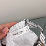 Load image into Gallery viewer, Mayoral Blue Striped Shortall Romper Dungarees 4-6 Months
