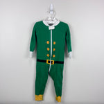 Load image into Gallery viewer, Hanna Andersson Green Elf HannaJams Sleeper Pajama 85 cm 2T
