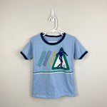 Load image into Gallery viewer, Vintage Short Sleeve Blue Soccer T-Shirt
