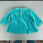 Load image into Gallery viewer, Vintage Y2K Le Top Zoo Friends Stripe Polka Dot Velour Outfit 3 Months
