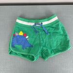 Load image into Gallery viewer, Mini Boden Girls Jersey Applique Dinosaur Shorts 6
