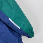 Load image into Gallery viewer, L.L. Bean Kids Lined Trail Model Wind and Rain Jacket Color Block Night/Emerald Spruce S 4T
