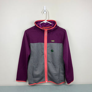 L.L. Bean Kids Airlight Jacket Plum Gray XL 14-16 NWT