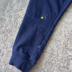 Load image into Gallery viewer, Polo Ralph Lauren Logo Fleece Jogger Pant Navy Paint Splatter 6
