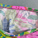 Load image into Gallery viewer, Mini Boden Tie Front T-Shirt Multi Tropical Fruit 8-9
