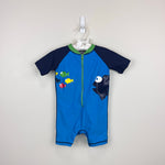 Load image into Gallery viewer, Hanna Andersson Blue Fish Sunblock Rash Guard Bathing Suit 80 cm 18-24 Months
