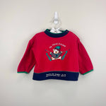 Load image into Gallery viewer, Vintage Feetje Ski Bear Sweatsuit Outfit Red Navy 86 cm 24 Months
