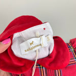 Load image into Gallery viewer, Sal &amp; Pimenta Tartan Plaid Holiday Bubble Romper 3 Months NWT

