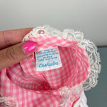 Load image into Gallery viewer, Vintage Cherubs Pink Gingham Baby Chick Dress 9 Months
