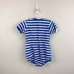 Load image into Gallery viewer, Vintage Healthtex Blue Striped Bird Sunsuit Romper 24 Months USA
