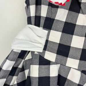 Vintage Sarah Kent Black and White Plaid Party Dress 4T USA