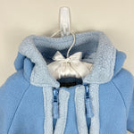 Load image into Gallery viewer, L.L. Light Bean Blue Fleece Bunting Snow Suit 3-6 Months
