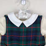 Load image into Gallery viewer, Ralph Lauren Cotton Bodysuit &amp; Plaid Overall Set 6-9 Months NWT
