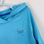 Load image into Gallery viewer, Vineyard Vines Kids Long Sleeve Burgee Whale Performance Hoodie T-Shirt Blue 7
