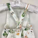 Load image into Gallery viewer, Angel Dear Organic Cotton Muslin Retro Sunsuit Romper Farm Friends 6-12 Months

