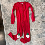 Load image into Gallery viewer, Hanna Andersson Red Gnome Union Suit Pajamas 120 cm 6-7
