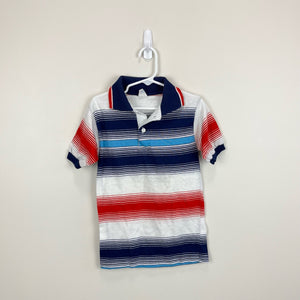 Vintage Knitite Striped Polo Shirt 10 USA