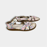 Load image into Gallery viewer, Salt Water Original Girls Floral Leather Sandals 13
