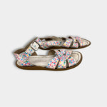 Load image into Gallery viewer, Salt Water Original Girls Floral Leather Sandals 13
